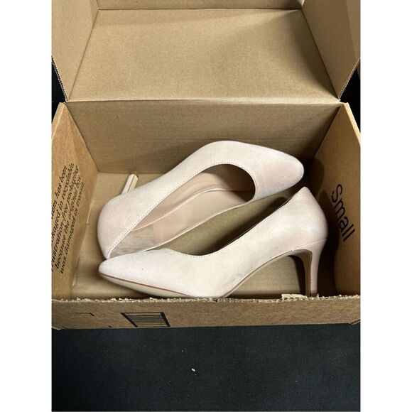 Cole Haan Shoes - Cole Haan Hann Gabbie Blush Tan Suede 80mm Pump Heels 9.5